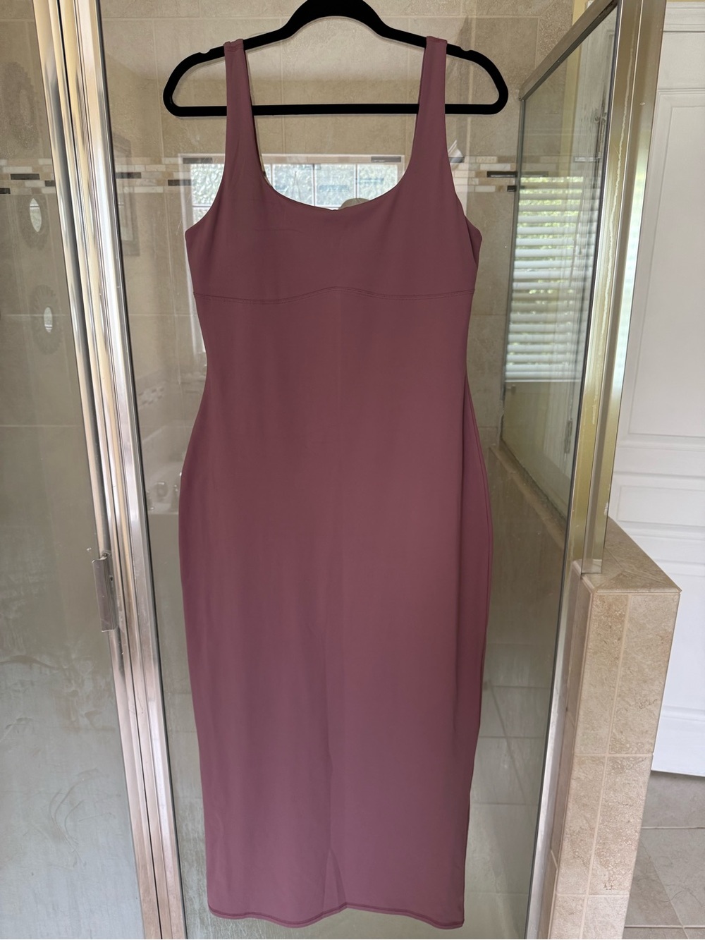 Fabletics Mauve Tank Midi Dress- Size Large
